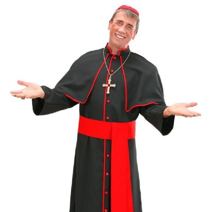 Parure de bijoux de Cardinal (Collier avec croix + 2 Bagues)