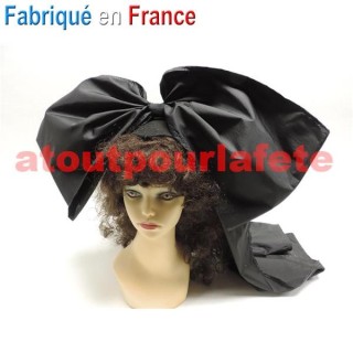 Coiffe Alsacienne en Taffetas noir
