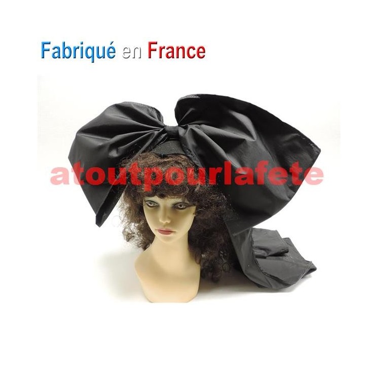 Coiffe Alsacienne en Taffetas noir
