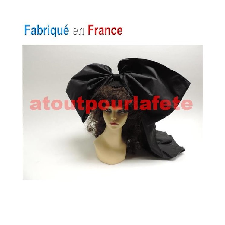 Coiffe Alsacienne en Taffetas noir