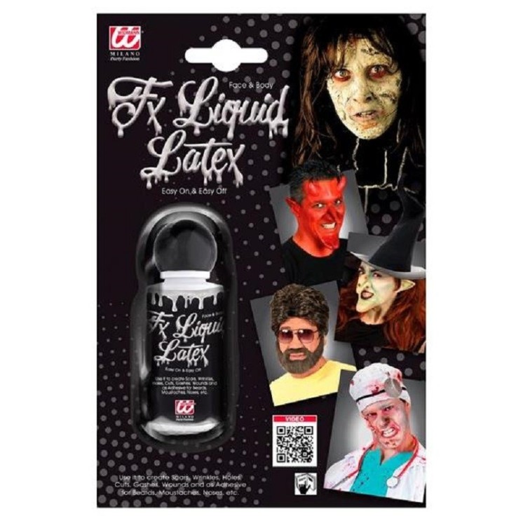 A l'aide de ce flacon de latex liquide de 28ml  créé des effets spéciaux digne des plus grands films d'horreur