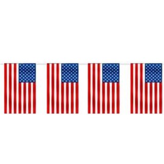Guirlande de drapeaux USA - Etats unis d'amérique, pour decoration de salle