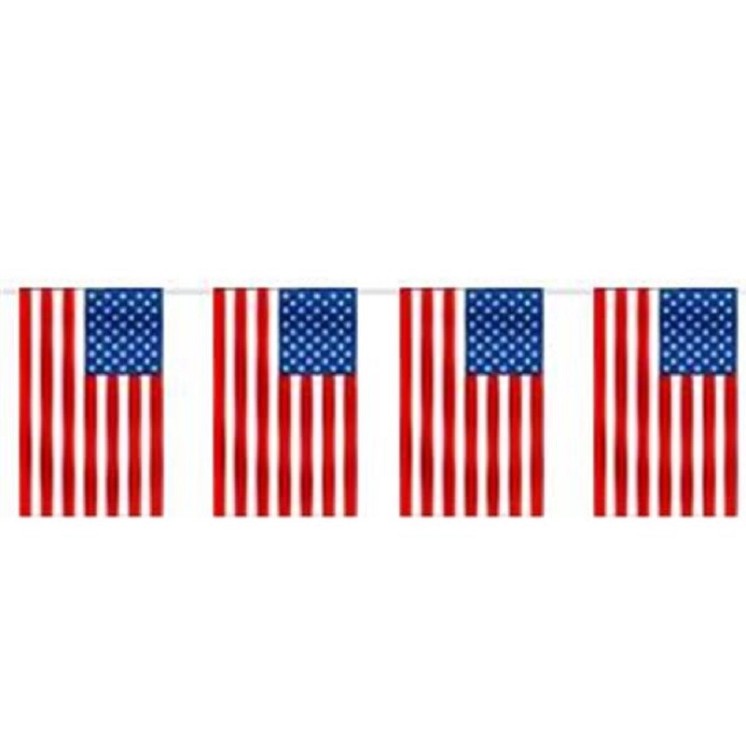 Guirlande de drapeaux USA - Etats unis d'amérique, pour decoration de salle