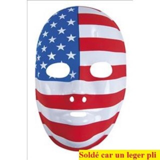Masque USA, drapeau américain (Pvc)
