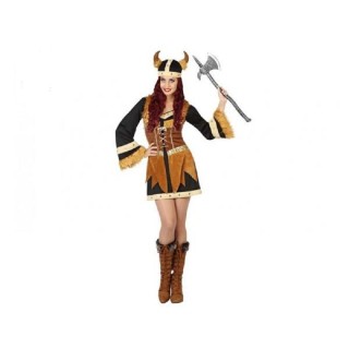 Déguisement de Viking pour femme Comprend: robe et coiffe