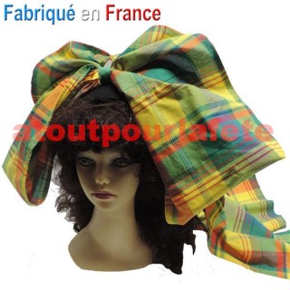 Coiffe Alsacienne traditionnelle en Madras