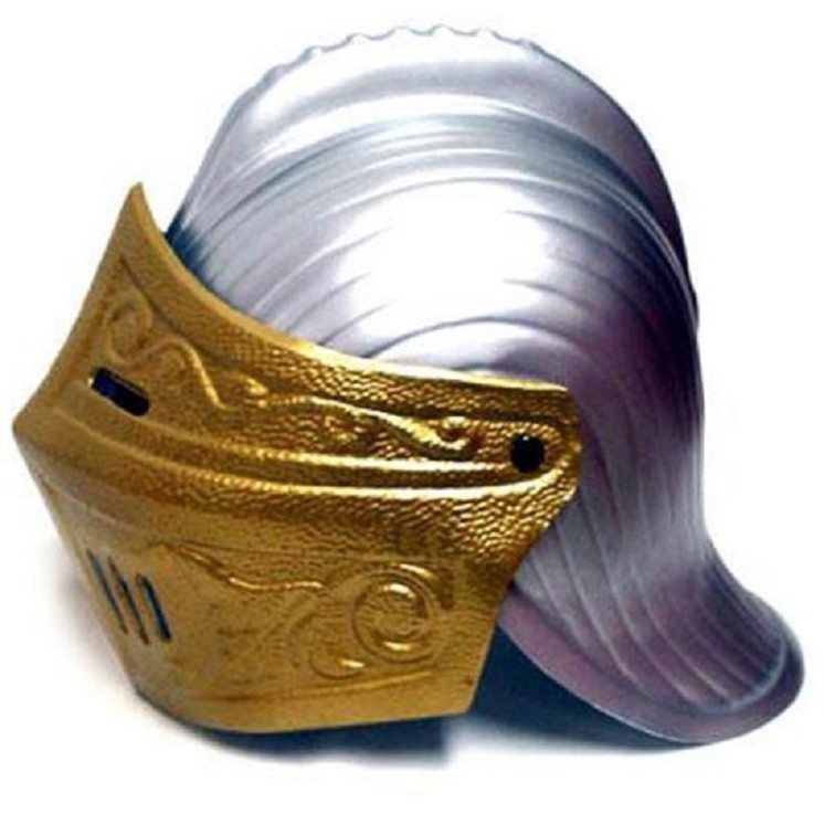 Casque de Chevalier 2 Tons a visière - Heaume  (plastique) adulte