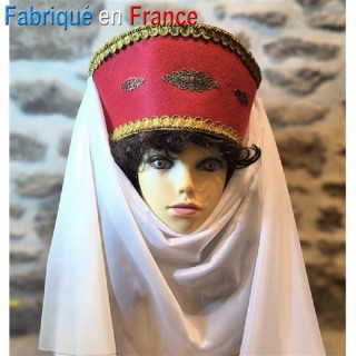 Coiffe médiévale, chapeau moyen-age "Margot", Marguerite de France