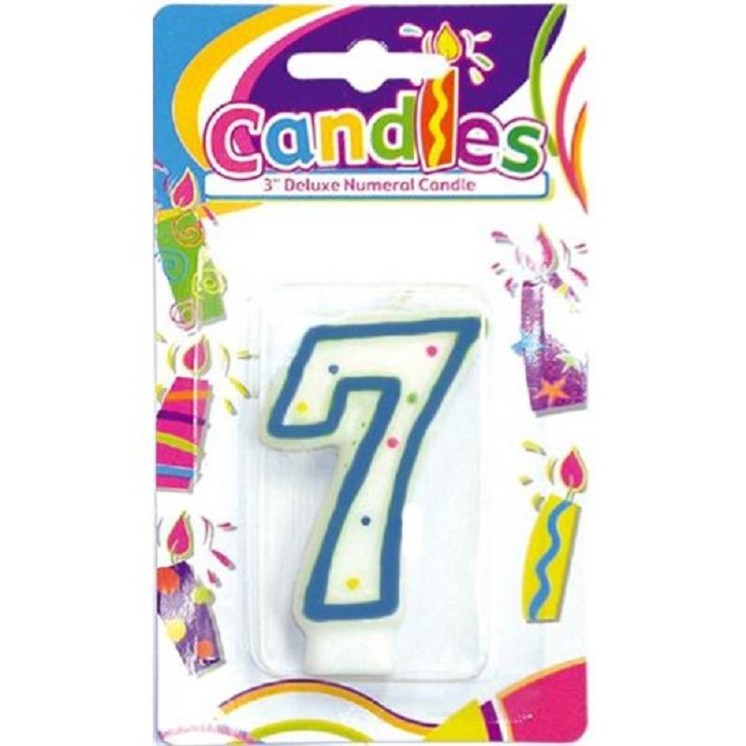 Bougie chiffres couleur 0 - 1 - 2 - 3 - 4 -5 - 6 - 7 - 8 - 9