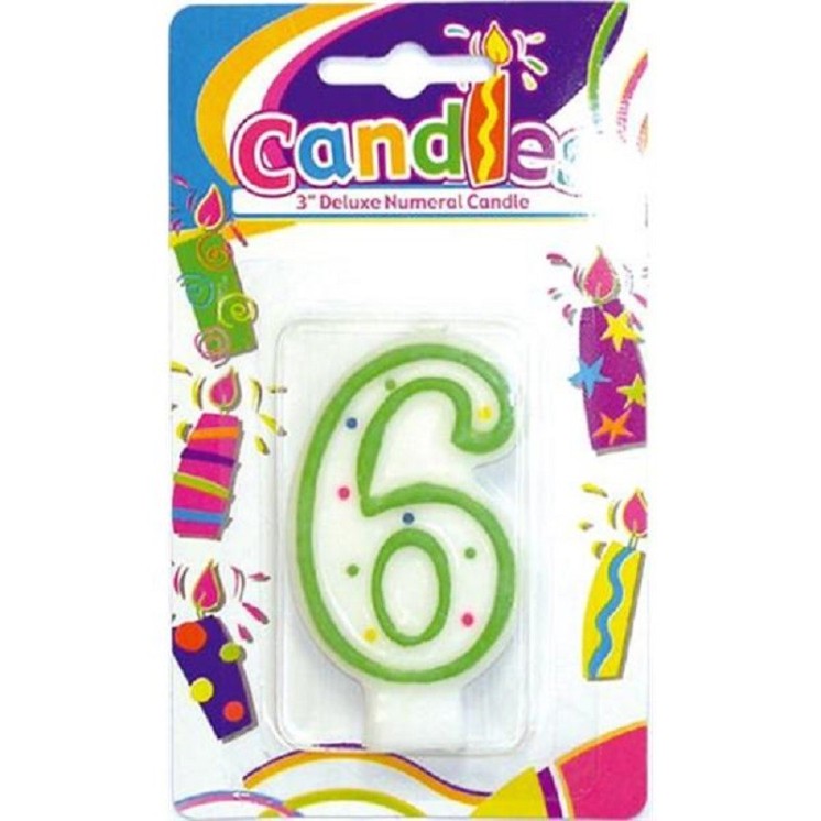 Bougie chiffres couleur 0 - 1 - 2 - 3 - 4 -5 - 6 - 7 - 8 - 9