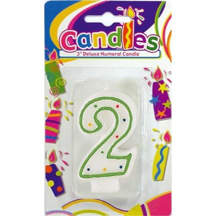 Bougie chiffres couleur 0 - 1 - 2 - 3 - 4 -5 - 6 - 7 - 8 - 9