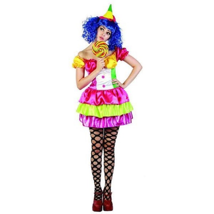 Déguisement de Clown sexy adulte (taille L-XL)