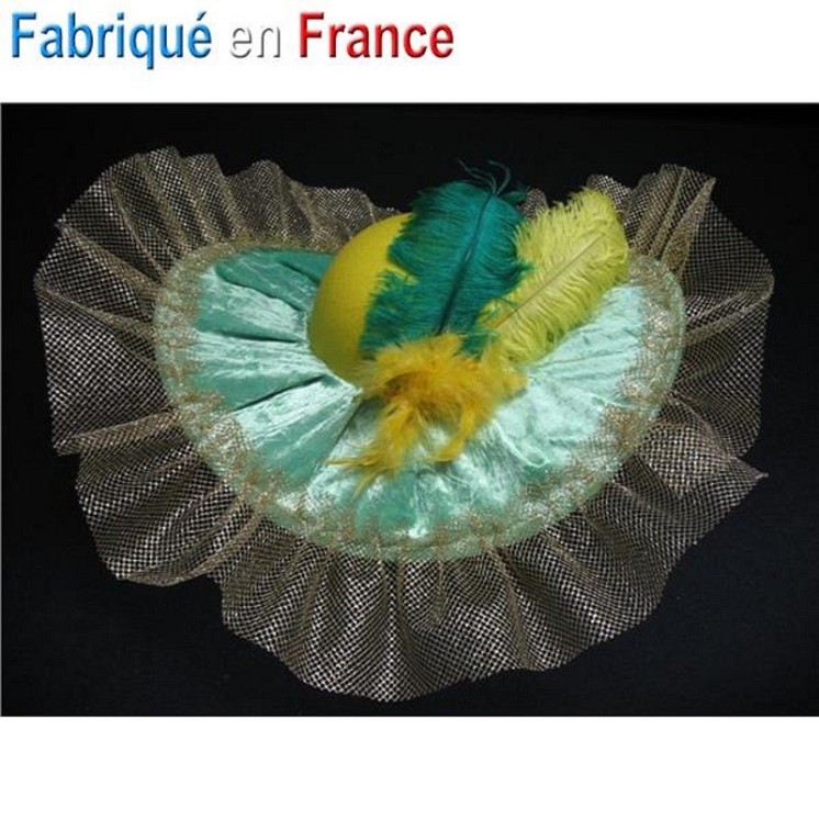 Chapeau Catherinette Sainte Catherine (st) Elisa (feutre/Dentelle/Velours)