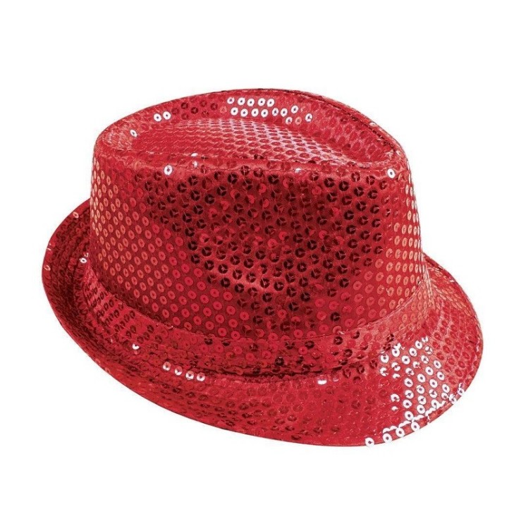 Chapeau Borsalino couleur à Sequins paillettes (8 coloris)