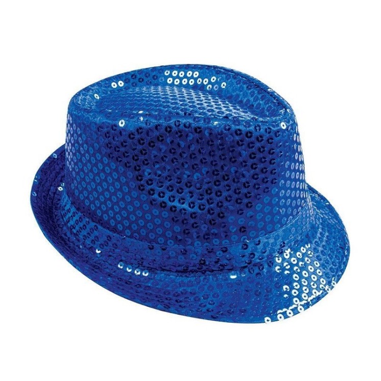Chapeau Borsalino couleur à Sequins paillettes (8 coloris)