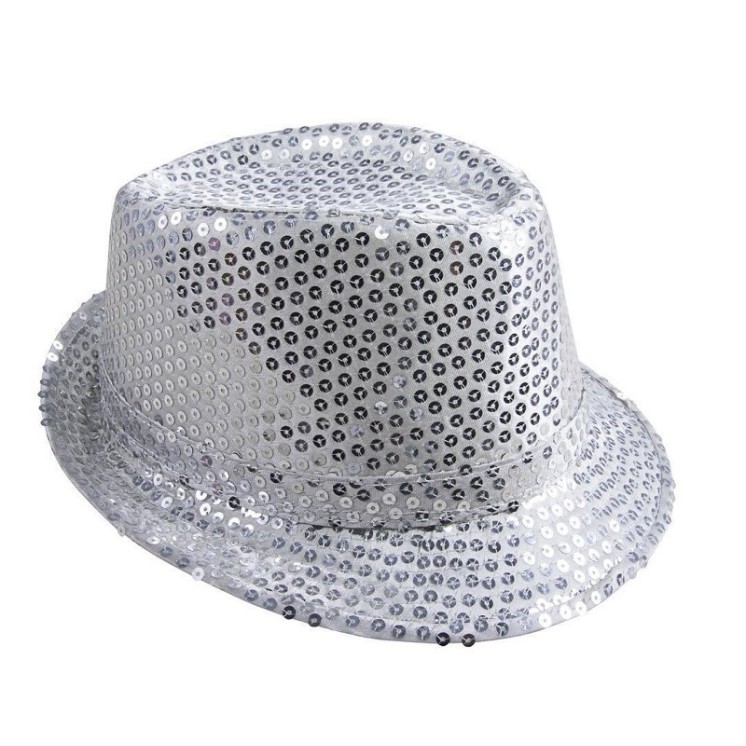 Chapeau Borsalino couleur à Sequins paillettes (8 coloris)