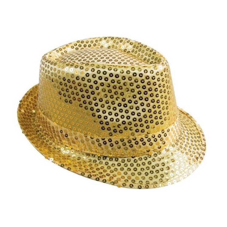 Chapeau Borsalino couleur à Sequins paillettes (8 coloris)