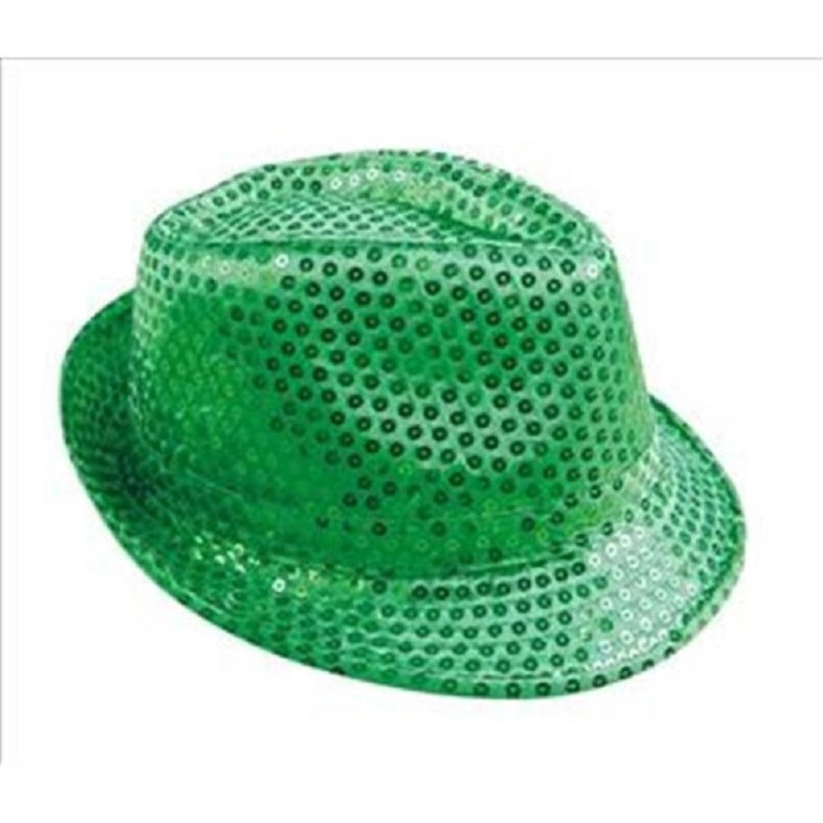 Chapeau Borsalino couleur à Sequins paillettes (8 coloris)