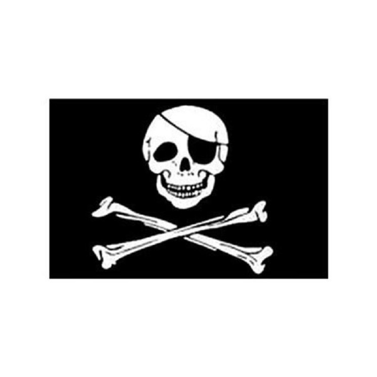 Drapeaux Pirate  en Polyester 0.90 X 1.50m