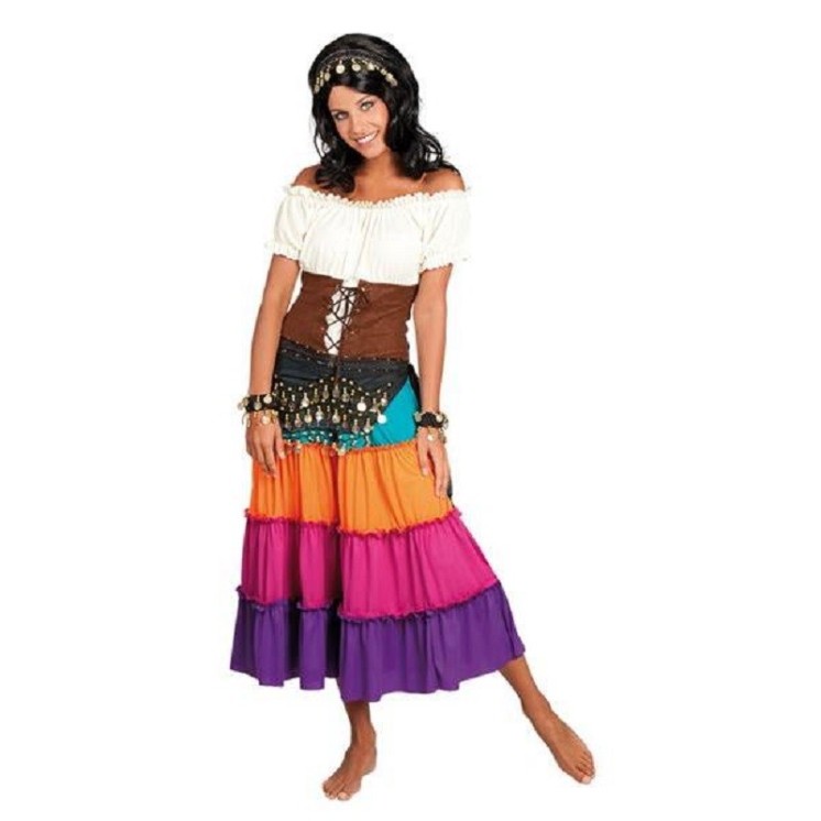 Set Gipsy,Orientale, Belly Danse, Gitane, Tzigane (Bandeau,2 Bracelets,Ceinture)
