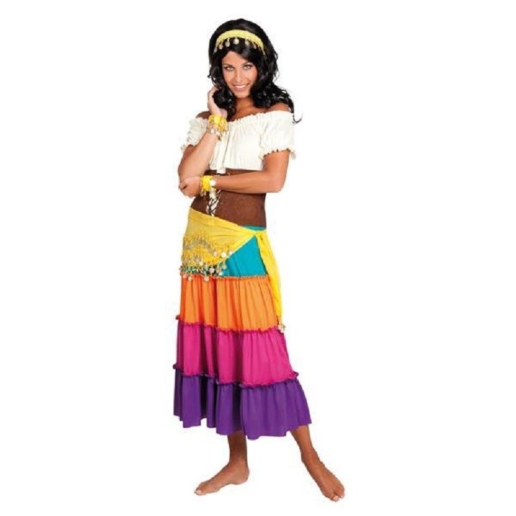 Set Gipsy,Orientale, Belly Danse, Gitane, Tzigane (Bandeau,2 Bracelets,Ceinture)