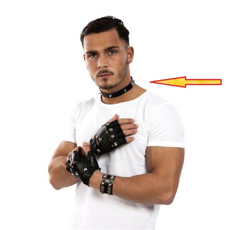 Collier de Punk, tour de cou clouté