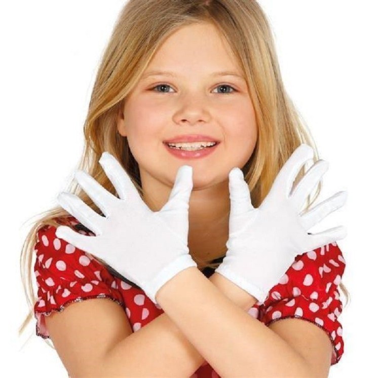 Gants court blanc enfant (la paire)
