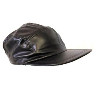 Casquette simili cuirpour deguisement de Punk, Hard Rock, Rebel
