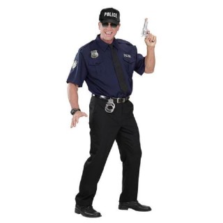 Casquette noire de Policier (réglable)