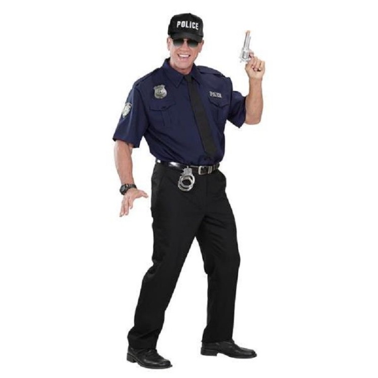 Casquette noire de Policier (réglable)