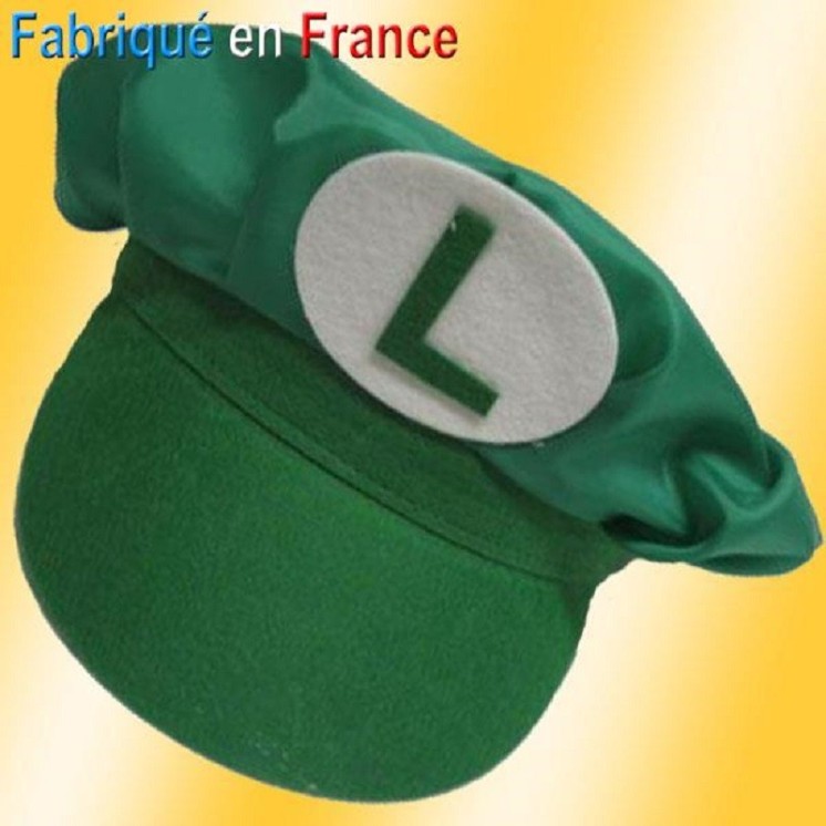 Casquette Luigi adulte (fabrication Française)