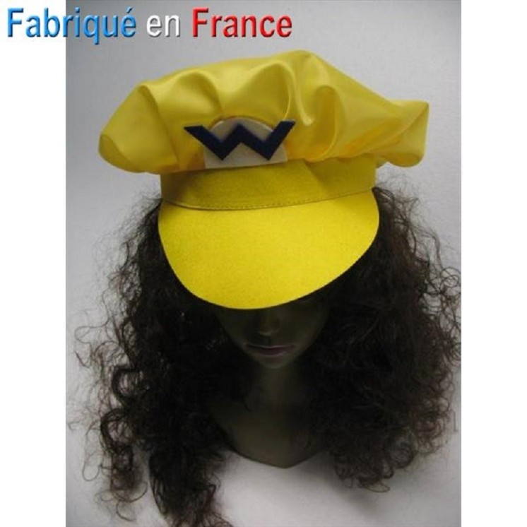 Casquette Wario adulte (fabrication Française)