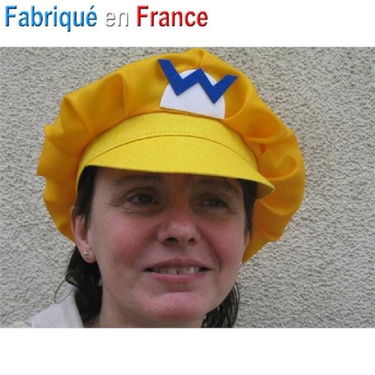 Casquette Wario adulte (fabrication Française)