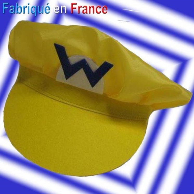 Casquette Wario adulte (fabrication Française)