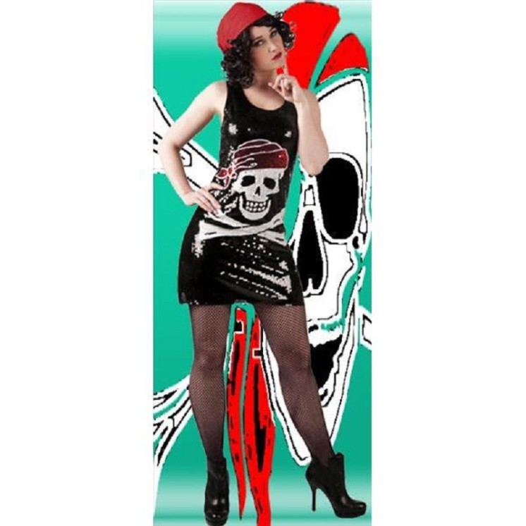 Robe paillettes "Pirate Sexy" Déguisement