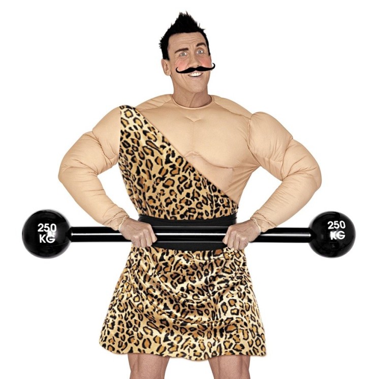 Déguisement, Torse de Mr Muscle, Rambo, Gros bras, bodybuilder, culturiste, Tarzan