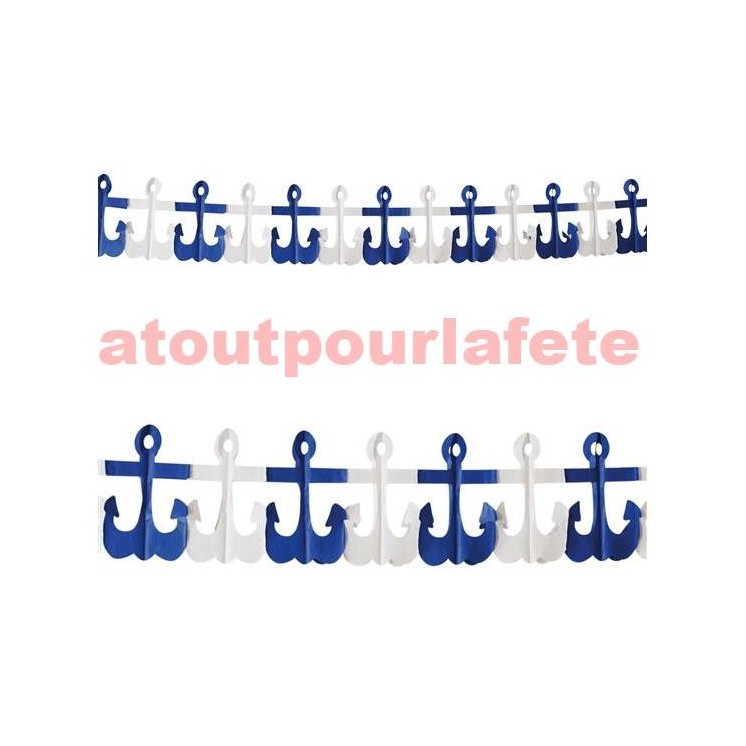 Guirlande Ancre de Marine 3 m (papier)