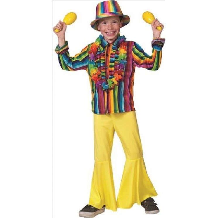 Chemise Baba cool, Seventies, Flower Power pour enfant