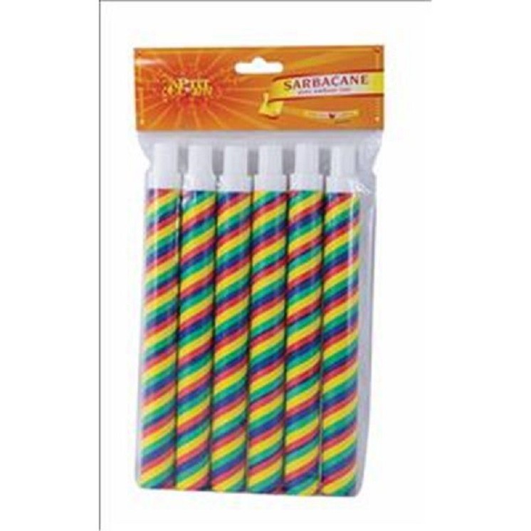 Sachet de 6 Sarbacanes lance boules (embout NF)