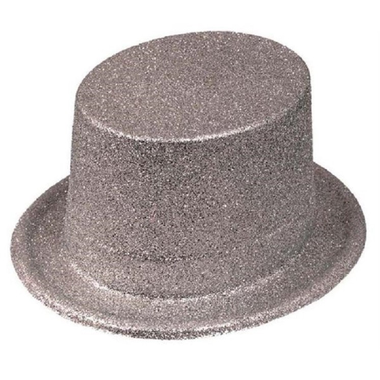 Lot de 12 Chapeaux Haut de forme paillettes couleur