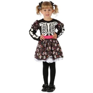 deguisement baby luxe robe Day of the Dead 92/104cms -2/4ans