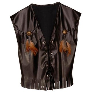 Gilet de cowboy, Bikers (simili cuir) ML