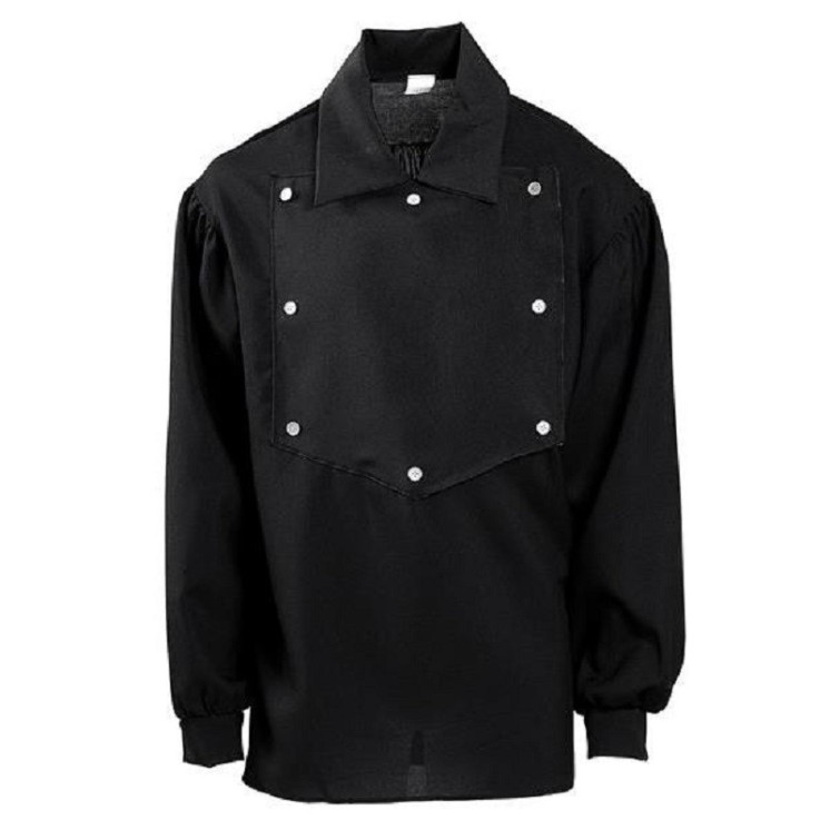 Chemise noire de Cow-boy, homme, adulte (taille M/L)