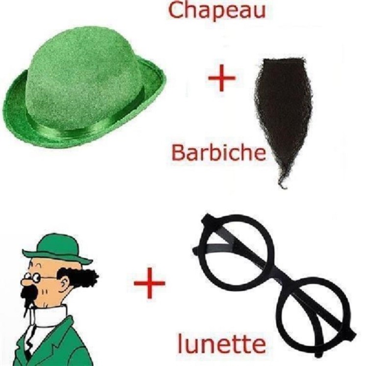 Set de Déguisement Professeur Tournesol adulte (Dupont et Dupond)