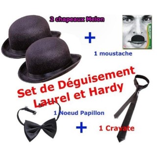 Set de Déguisement Laurel et Hardy (5 pièces)