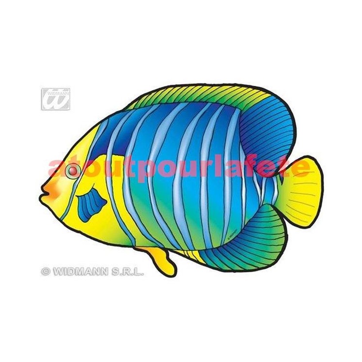 Set de 8 décorations marine (crustacés et poissons) 40 cm