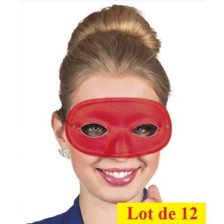 LOT A PRIX PRO: 12 Loups rouge  pour carnaval venitien GM