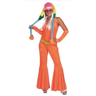 Combinaison Disco orange fluo (T36/38)