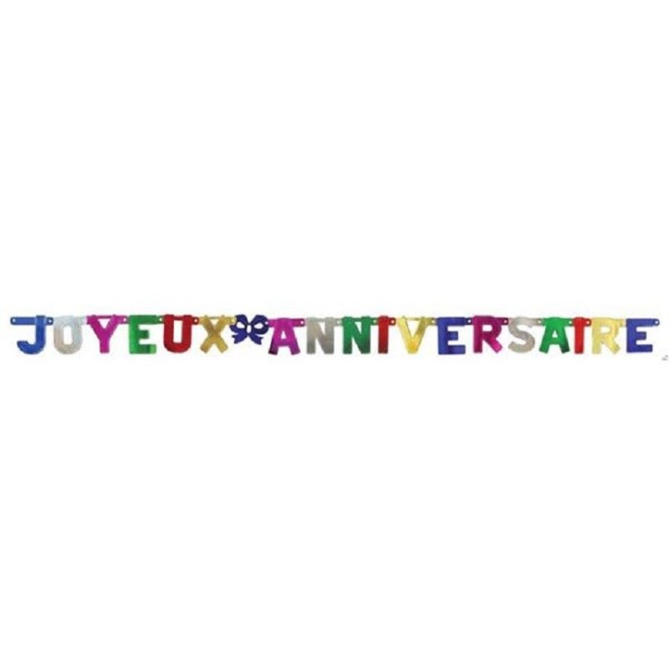 Guirlande  "Joyeux Anniversaire" 185cms