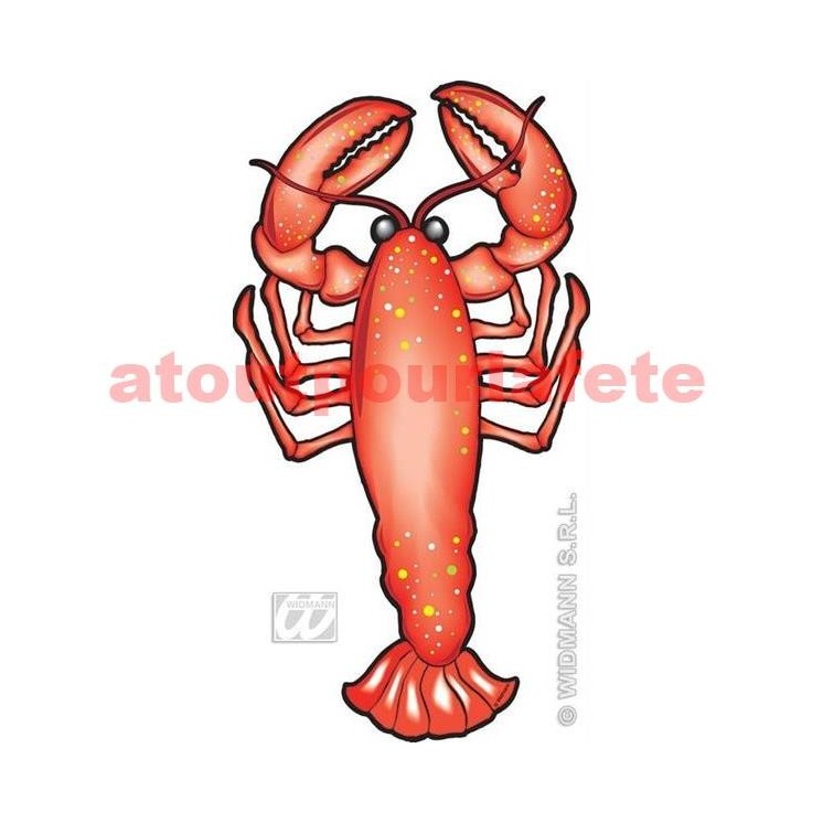 Set de 8 décorations marine (crustacés et poissons) 40 cm